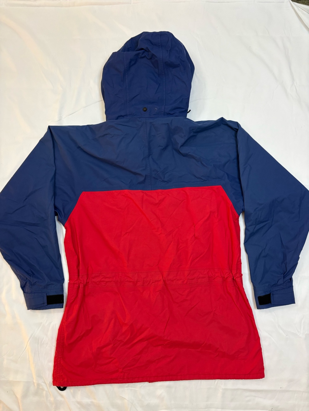 Vintage MEC 90s GoreTex Shell Colourblock Parka Jacket Mens M/L Gorpcore Red - Picture 14 of 16
